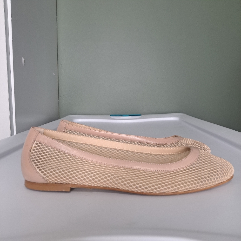 M. Gemi Nude Mesh Ballet Flats - Picture 3 of 10